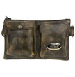 Milwaukee Leather MP8825 Women's Distress Brown Leather Belt Bag