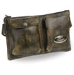 Milwaukee Leather MP8825 Women's Distress Brown Leather Belt Bag