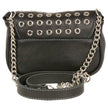 Milwaukee Leather MP8830 Ladies Black Leather Chain Strap Shoulder Bag