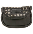 Milwaukee Leather MP8830 Ladies Black Leather Chain Strap Shoulder Bag