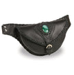 Milwaukee Leather MP8835 Women's Black Lather 'Braided' Hip Belt Bag