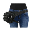 Milwaukee Leather MP8841 Black Textile Conceal and Carry Tactical Thigh Bag with Waist Belt