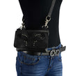 Milwaukee Leather MP8851 Women's Black Leather Multi Pocket Belt Bag