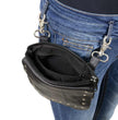 Milwaukee Leather MP8855 Women's Black Leather 'Studded' Hip Belt Bag