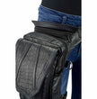 Milwaukee Leather MP8896 Extra Large Conceal and Carry Black Leather Thigh Bag with Waist Belt