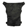 Milwaukee Leather MP8896 Extra Large Conceal and Carry Black Leather Thigh Bag with Waist Belt