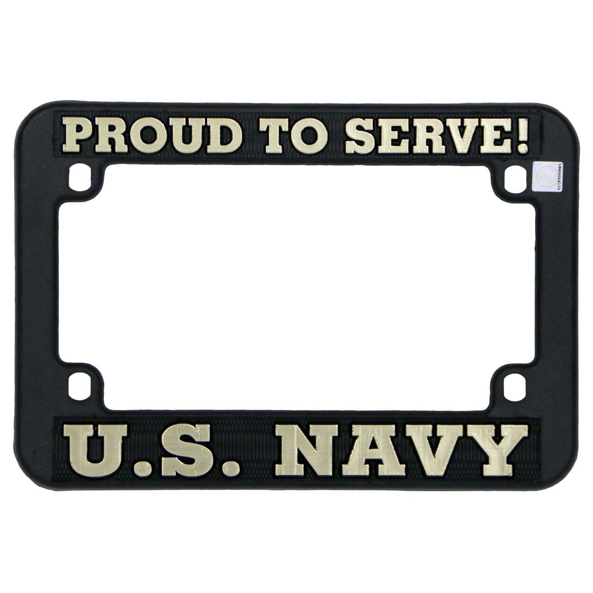 LN04 - USN Air Warfare Aviation Specialist Insignia License Plate - Made In USA - Navy/Silver - Foto 7