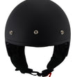 Milwaukee Performance Helmets MPH9700DOT Accelerator 3 /4 Open Face Matte Black Helmet