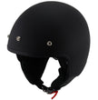 Milwaukee Performance Helmets MPH9700DOT Accelerator 3 /4 Open Face Matte Black Helmet