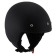 Milwaukee Performance Helmets MPH9700DOT Accelerator 3 /4 Open Face Matte Black Helmet