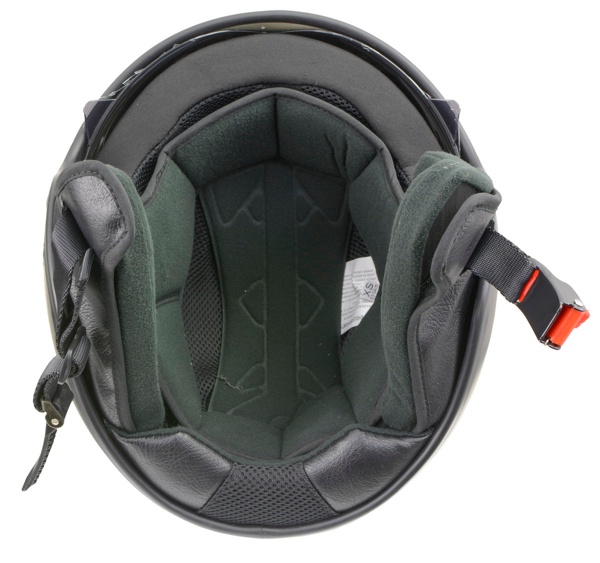 Milwaukee Helmets MPH9724DOT Skull Graphic Matte Black Half Helmet DOT w/ Drop Down Sun Visor