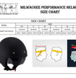 Milwaukee Performance Helmets MPH9700DOT Accelerator 3 /4 Open Face Matte Black Helmet