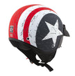 Milwaukee Helmets MPH9701DOT Maverick 3/4 Open Face Stars and Stripes Motorcycle Biker DOT Helmet