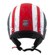 Milwaukee Helmets MPH9701DOT Maverick 3/4 Open Face Stars and Stripes Motorcycle Biker DOT Helmet