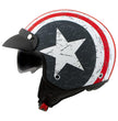 Milwaukee Helmets MPH9701DOT Maverick 3/4 Open Face Stars and Stripes Motorcycle Biker DOT Helmet