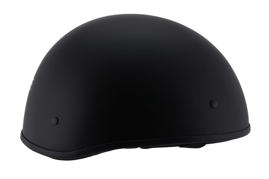 Milwaukee Performance Helmets MPH9710DOT Dot Approved Bare Bones Matte Black Half Motorcycle Helmet