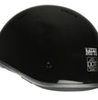 Milwaukee Helmets MPH9711DOT Bare Bones Glossy Black Half Motorcycle DOT Bikers Helmet