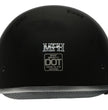 Milwaukee Helmets MPH9711DOT Bare Bones Glossy Black Half Motorcycle DOT Bikers Helmet