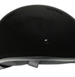 Milwaukee Helmets MPH9711DOT Bare Bones Glossy Black Half Motorcycle DOT Bikers Helmet
