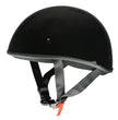 Milwaukee Helmets MPH9711DOT Bare Bones Glossy Black Half Motorcycle DOT Bikers Helmet