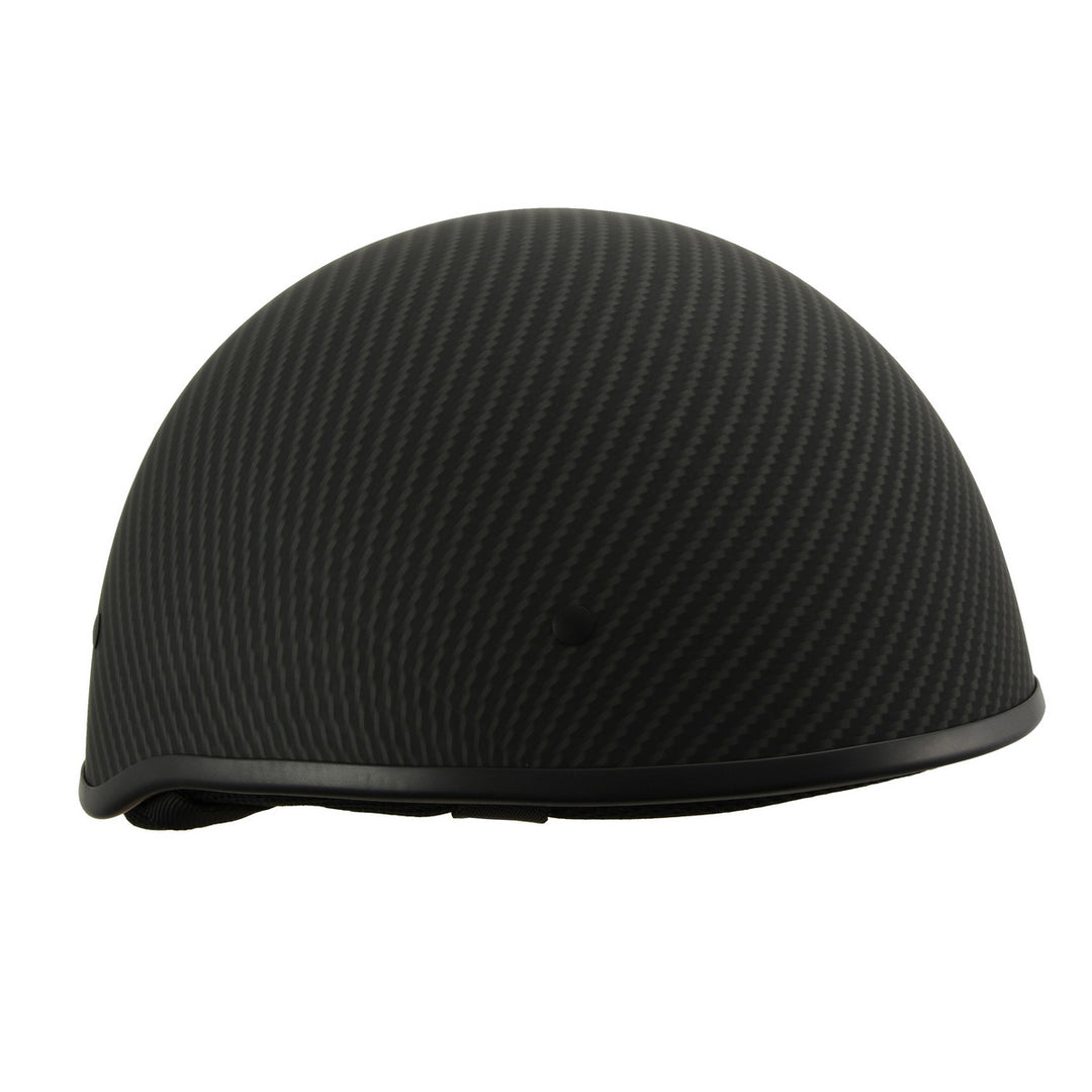Milwaukee Performance Helmets MPH9712DOT Dot Approved Matte Black Half Motorcycle Helmet Biker