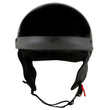 Milwaukee Helmets MPH9719DOT Momentum DOT Black Half Face Motorcycle Bikers Helmet  w/ Drop Down Visor