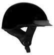 Milwaukee Helmets MPH9719DOT Momentum DOT Black Half Face Motorcycle Bikers Helmet  w/ Drop Down Visor