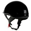 Milwaukee Helmets MPH9719DOT Momentum DOT Black Half Face Motorcycle Bikers Helmet  w/ Drop Down Visor