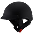 Milwaukee Performance Helmets MPH9720DOT DOT Approved Momentum Matte Black Half Motorcycle Helmet w/ Drop Down Visor