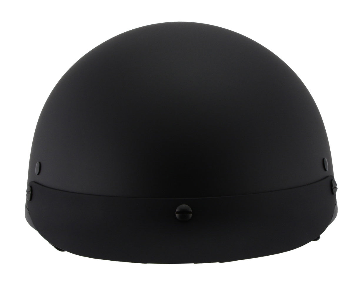 Milwaukee Performance Helmets MPH9720DOT Dot Approved 'Momentum' Matte Black Half Motorcycle Helmet for Men and Women Biker w/ Drop Down Tinted Visor