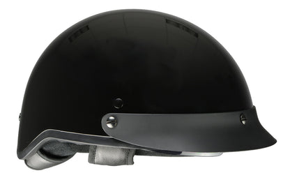 Milwaukee Helmets MPH9721DOT 'Momentum' Glossy Black Half Helmet