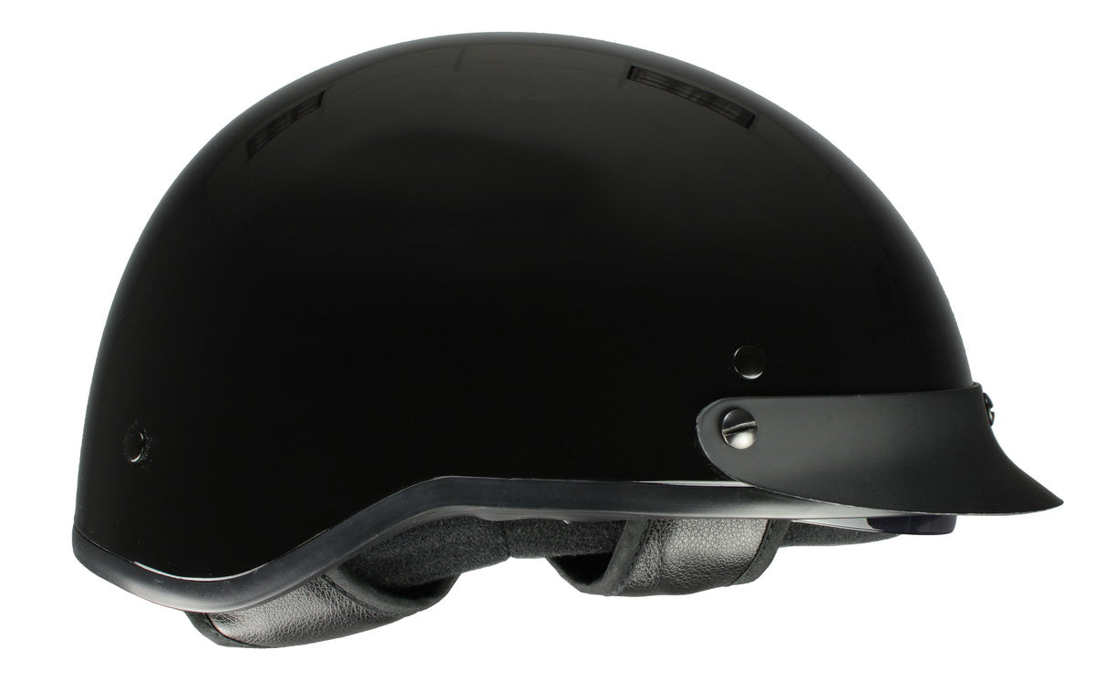 Milwaukee Helmets MPH9721DOT 'Momentum' Glossy Black Half Helmet