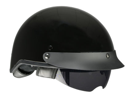 Milwaukee Helmets MPH9721DOT 'Momentum' Glossy Black Half Helmet