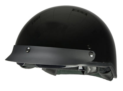 Milwaukee Helmets MPH9721DOT 'Momentum' Glossy Black Half Helmet