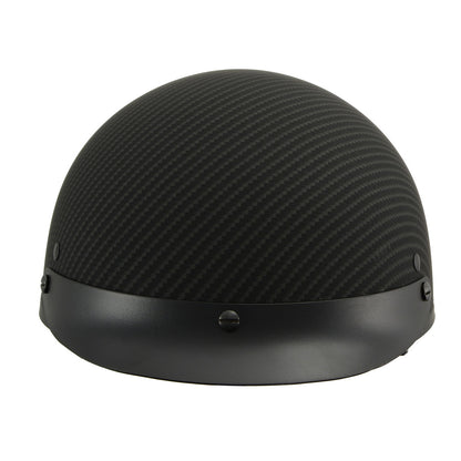 Milwaukee Helmets MPH9722DOT Matte Black Half Helmet with Drop Down Sun Visor