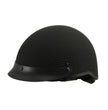Milwaukee Helmets MPH9722DOT Matte Black Half Helmet with Drop Down Sun Visor