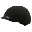 Milwaukee Helmets MPH9722DOT Matte Black Half Helmet with Drop Down Sun Visor