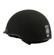 Milwaukee Helmets MPH9722DOT Matte Black Half Helmet with Drop Down Sun Visor