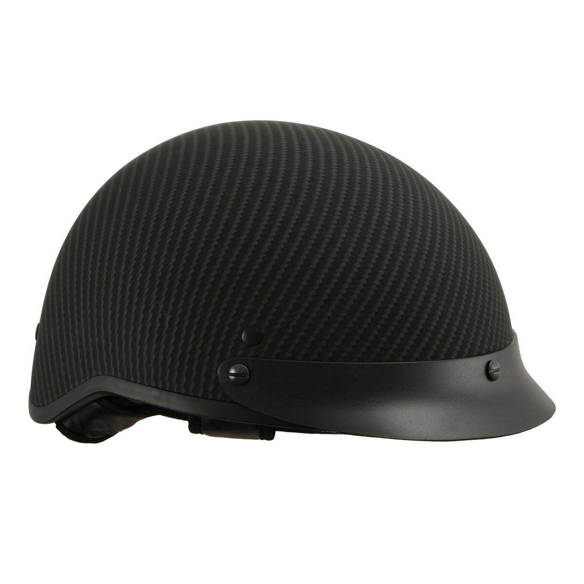 Milwaukee Helmets MPH9722DOT Matte Black Half Helmet with Drop Down Sun Visor