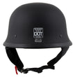 Milwaukee Helmets MPH9740DOT Motorrad DOT German Style Matte Black Half Face Motorcycle Bikers Helmet