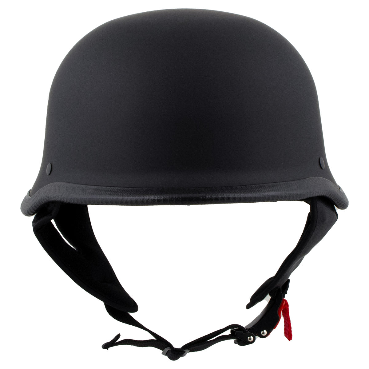 Milwaukee Helmets MPH9740DOT 'Motorrad' DOT German Style Matte Black Half Face Motorcycle Helmet for Men and Women Biker