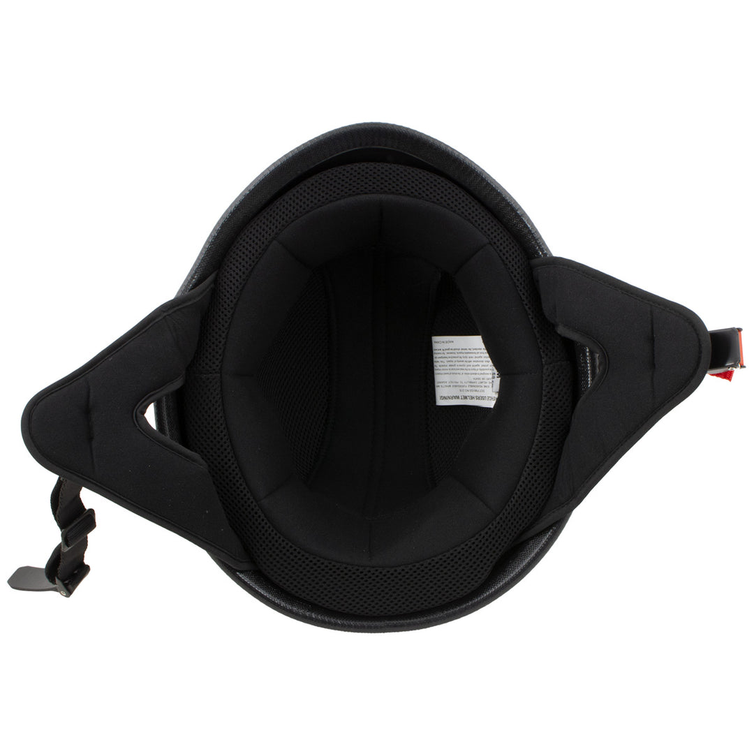Milwaukee Helmets MPH9741DOT Motorrad DOT German Style Gloss Black Half Face Motorcycle Bikers Helmet