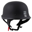 Milwaukee Helmets MPH9740DOT Motorrad DOT German Style Matte Black Half Face Motorcycle Bikers Helmet