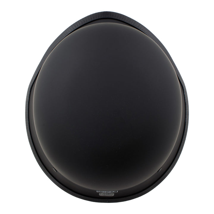 Milwaukee Helmets MPH9740DOT Motorrad DOT German Style Matte Black Half Face Motorcycle Bikers Helmet