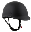 Milwaukee Helmets Polo Style Matte Black Motorcycle Half Face Helmet DOT Approved MPH9750DOT