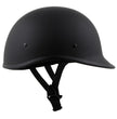 Milwaukee Helmets Polo Style Matte Black Motorcycle Half Face Helmet DOT Approved MPH9750DOT