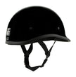 Milwaukee Helmets MPH9751DOT Gloss Black Polo Style DOT Motorcycle Half Face Bikers Helmet