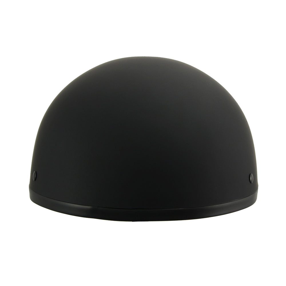 Milwaukee Helmets MPH9770DOT Americas Smallest Matte Black Half Helmet