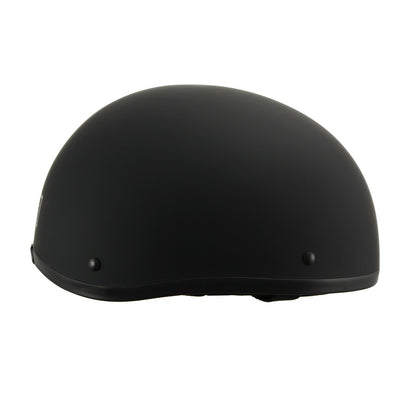 Milwaukee Helmets MPH9770DOT Americas Smallest Matte Black Half Helmet