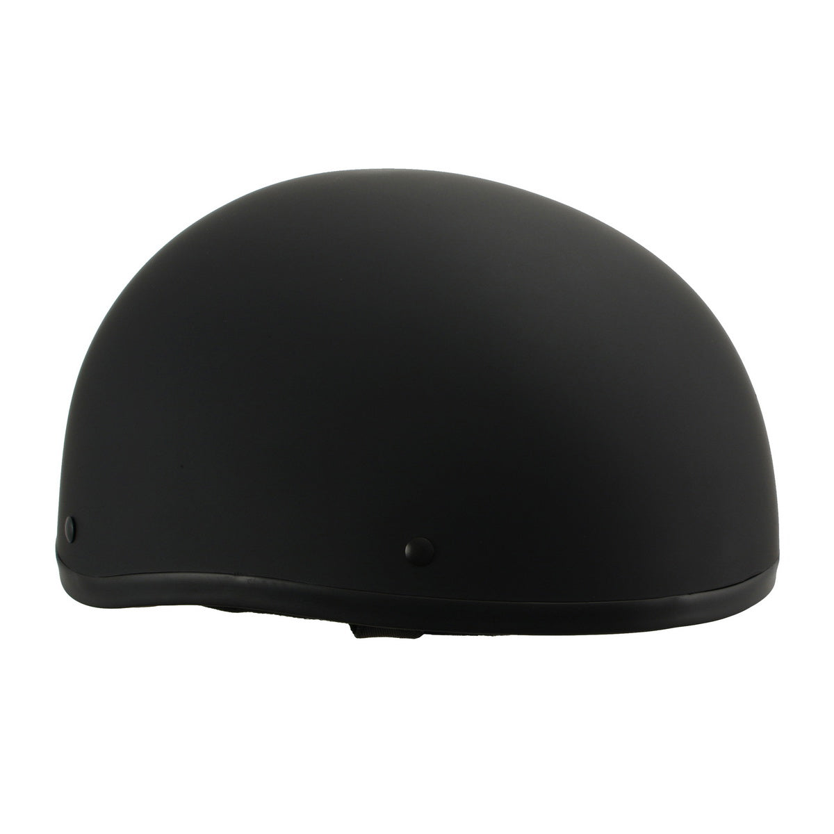 Milwaukee Helmets MPH9770DOT Americas Smallest Matte Black Half Helmet